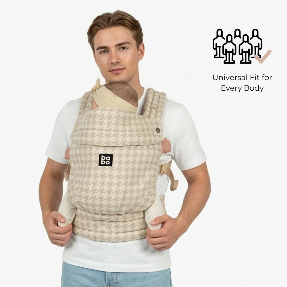 The Bonding Carrier - Beige Houndstooth