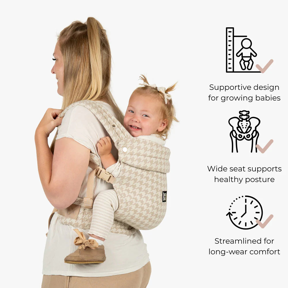 The Bonding Carrier - Beige Houndstooth